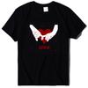 Camiseta grande para o Dia dos Namorados pronta entrega masculina e feminina transfronteiriça manga curta casais de mãos dadas LOVE LOVE estampado top de verão fornecimento