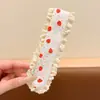 Faixa de cabelo adesiva floral doce para crianças, adesivo de cabelo para franja de meninas, acessório mágico para arrumar o cabelo de meninas