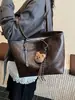 Yue Zi 2026 Otoño/Invierno Nuevo Retro para Viajes al Trabajo Gran Capacidad Alta Apariencia Elegante Bolso Tote Casual Bolso de Hombro