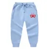 Pantalones largos de primavera y otoño para niños Chad Wild Clay, pantalones deportivos casuales para niños, de algodón rizado