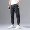 Pantalones de Seda de Hielo para Hombre Otoño Delgados Modernos Versátiles Holgados Casuales Deportivos Secado Rápido Estilo Harlan Largo al Tobillo