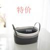 Cesta de armazenamento de algodão gradiente cinza PU binaural cesta de armazenamento cesta de armazenamento Shandong controle remoto papelaria remédio