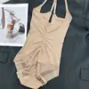 Body Moldeador Transfronterizo sin Costuras para Levantar el Busto y Reducir el Vientre con Alta Elasticidad, Prenda Moldeadora con Abertura en la Entrepierna para Mujer, Transpirable y Ligero