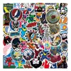 50 Pegatinas de Grateful Dead Banda de Rock Americana Grateful Dead Decoración de Graffiti Pegatinas Impermeables