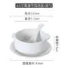 Cuenco de sopa blanco puro de estilo occidental simple y creativo con dos asas, taza de sopa, cuenco para sopa, vajilla de cerámica para hornear, cuenco para avena de desayuno, cuenco para postre