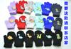 Guantes gruesos de punto cálidos de invierno para niños de 1 a 3 años con forro polar, diseño de dinosaurio de dibujos animados lindo, guantes de bolsa