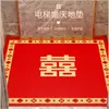 Alfombra gruesa festiva roja para elevador, lavable, para bodas, recién casados, uso comercial, alfombra de suelo de hotel, resistente a la suciedad y al desgaste