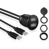 Cable de Datos de Carga Rápida para Coche Cable de Datos de Carga Rápida USB 3.0 de una Sola Cabeza Corriente de 2A Cable de Datos USB de Panel Embebido 3.0