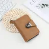 Bolsa sanfonada nova para homens transfronteiriça com zíper porta-cartões grande capacidade carteira de motorista porta-cartão bancário multifuncional atacado de fábrica