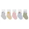 Calcetines para bebé, calcetines sin costuras para recién nacido, 10A antibacterianos, calcetines lindos de dibujos animados de altura media, calcetines de algodón para niños y niñas