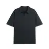 Camisa polo de color liso de manga corta para hombre, nuevo estilo de verano 2026, marca de moda casual holgada, camiseta de verano de media manga con cuello camisero para hombre