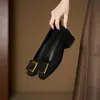 Zapatos Casuales para Mujer de Nuevo Estilo, Gamuza Negra, Zapatos para Mujer de Talla Grande, Zapatos Bajos de Corte Bajo, Tacones Cuadrados, Zapatos de Salón Cuadrados