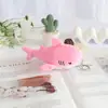 Chaveiro de Pelúcia Tubarão Pingente para Bolsa de Casal Boneca de Máquina de Garra Brinquedos de Pelúcia Atacado