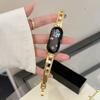 Correa de Reloj de Latón Macizo con Circonita Hueca Adecuada para Apple Watch Generación 8910 Pulsera Xiaomi 10 Pulsera Huawei Fit4