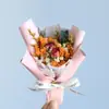 Mini Ramo Transfronterizo de Flores Secas de 13 cm, Flores Eternas, Rosas, Gypsophila, Margaritas, Regalos Hechos a Mano para Bodas y Festividades