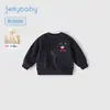 Moletom Infantil Jellybaby 2026 Outono Novo Estilo Pulôver para Meninos Roupas de Outono para Meninas Roupas de Bebê