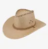 Sombreros de Vaquero para Hombres y Mujeres, Sombreros de Protección Solar, Sombreros Estilo Western para Parejas, Sombreros de Xinjiang de Ala Ancha, Sombreros de Velvete para Protección Solar