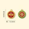 Dorado Mate Cinco Caminos Dios de la Riqueza Arena Dorada Accesorios para Joyería DIY Colgante Gota de Aceite Pulsera Collar Pulsera para Mujer Colgante con Cuentas