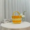 Nuevos Bolsos DIY, Bolsos para Niños, Bolsos de Mujer de Souvenir, Cestas de Verduras, Bolsos Tejidos, Bolsos a Cuadros