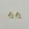 Pendientes de clip para oreja, convertidor de espiral antimosquitos, invisibles, indoloros, sin orejas, para mujer, con clip en espiral, con clip triangular, accesorios