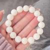 Pulsera Gaomi Jade Blanco Raíz de Bodhi Femenina Foti Enrollado en el Dedo Placa Suave Juego Cuenta de Buda Estudiante Wen Juego Cuenta de Bodhi
