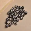 Ágata Roja del Tíbet Ágata Negra Dzi Cuentas Redondas Blancas Pulsera DIY Pulsera Cuentas Sueltas Cuentas Redondas Dzi Suministro Directo de Fábrica