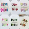 Nai Zi Unhas Vestíveis Feitas à Mão Série Estilo Europeu e Americano Coleção de Comércio Exterior Estilo Esculpido Pintado à Mão de Alta Qualidade Adesivos de Arte para Unhas Vestíveis