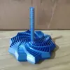Torre de Rábano Impresa en 3D Descompresión para la Punta del Dedo para Niños Inquietos Educativo con Asa Ilusión Óptica Espiral Juguete de Estrella de Escritorio