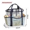 Bolsa de praia grande e versátil para viagens, ideal para guardar roupas de banho, cosméticos e outros itens essenciais. Perfeita para guardar roupas e acessórios de praia.