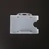 Tarjeta de un lado versión horizontal plástico duro PP esmerilado identificación certificado de identidad juego de tarjetas de fábrica etiqueta para el pecho carcasa de tarjeta