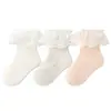 Calcetines para Niñas, Estilo Delgado de Verano, Calcetines Delgados de Verano para Bebé, Calcetines de Malla, Calcetines de Encaje de Princesa, Calcetines Infantiles Clase A