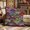 Nueva Funda de Cojín para Sofá y Funda de Almohada Estilo Étnico Bohemio al por Mayor para Ambiente de Casa de Huéspedes, de Nueve Puntos, para Ocio en Casa