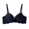 Sujetador Eden de Encaje Seamless Popular para Push-Up en Transmisión en Vivo para Mujeres con Poco Busto, Sin Varillas, Sujetador Ajustable