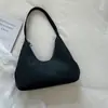 Design Personalizado Moderno Textura 2026 Outono Nova Moda Cor Sólida Grande Capacidade Simples Abaixo do Braço Ombro Único Bolsa Feminina