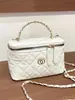 Bolso de hombro y bandolera acolchado de moda estilo Chanel, nuevo bolso tipo caja para mujer verano 2026, bolso de mano con cadena texturizada