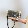 Bolsa de Mão Pequena Tendência Transfronteiriça Mais Recente Verão 2025 Estilo Coreano Bolsa Transversal Bolsa de Ombro com Corrente Bolsa Feminina Fashion