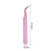 Pinzas 113 para pestañas postizas largas con punta curva puntiaguda de acero inoxidable rentables pinzas tamaño pequeño clip de pluma dorado pinzas de regalo gratis rosa