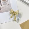 Accesorios para el Cabello Pinza Pequeña Temperamento de Mujer Perla Lazo Clip para Flequillo Clip Superior Parte Trasera de la Cabeza Clip para Cabello Cola de Caballo Pinza Pequeña