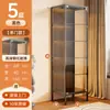 Armário Artesanal Vitrine de Vidro Armário de Dor com Fechadura e Porta Estante à Prova de Poeira Modelo Transparente Armário de Armazenamento Rack de Armazenamento de Brinquedos