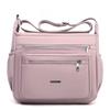 Bolsa mensageiro feminina 2024 inverno nova grande capacidade nylon pano bolsa casual bolsa de ombro cross-border moda mãe bolsa