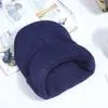 Chapéu de Tricô Europeu e Americano Transfronteiriço com Aba, Chapéu de Tricô Preto Outono e Inverno, Chapéu Pulôver Masculino, Em Estoque