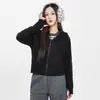 Novo Modelo 2026 Série Lu Cintura Ultra Alta Solta Modeladora Moletom para Mulheres, Top Feminino de Lã Escovada, Jaqueta Quente com Capuz para Mulheres, Outono