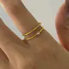 Anillo Wanxing Europeo y Americano de Acero Inoxidable con Carcasa Anillo Serie Marina de Sentido Avanzado Joyería de Mano de Acero de Titanio Anillos Transfronterizos