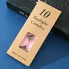 Pacote com 10 porta-velas tipo pastilha redondos de casca de alumínio proposta declaração romântica layout velas ktv hotel aquecimento de chá velas pequenas