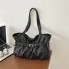 La popular bolsa de mano dulce de este año para mujer, nueva llegada verano 2026, bolso de hombro plisado de color liso, para ir al trabajo, bolso de axila