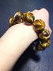 Pulseras de Cera de Abeja Antigua Optimizadas para Hombres y Mujeres, Oro Grasa de Pollo Trenzado Miel Porcelana Blanca Flor Flotante Pulsera de Ámbar Cuentas Redondas Joyería de Pareja