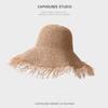 2023 Nuevo Sombrero de Paja para Mujer Verano Playa Sombrilla Sombrero de Playa Ala Ancha Rave Combinable Plegable Protector Solar Sombrero de Pescador