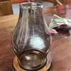 Suporte de Velas de Vidro Estilo Japonês à Prova de Vento para Mesa Ornamento Artístico Vintage para Casa Hotel Pousada Decoração Criativa para Casa