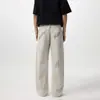 Yidao Vintage 2026 Primavera Nuevo Estilo Callejero Pantalones Rectos Sueltos Aspecto Desgastado Jeans Retro Desgastados con Salpicaduras de Tinta