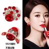 Pendientes de estilo chino personalizados de estilo étnico para dama Xianggong, pendientes de novia con temperamento creativo, pendientes de maquillaje facial de la Ópera de Pekín